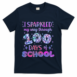 Cute I Sparkled My Way Through Days Of School T-Shirt - Navy