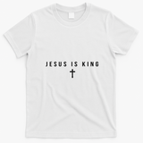 Christian Jesus Is King Religious Bible Verse Back & Front T-Shirt - White