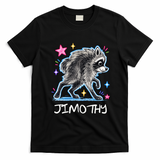 Cute Jimothy Raccoon Funny T-Shirt - Black