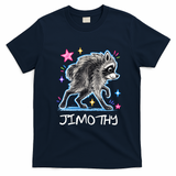 Cute Jimothy Raccoon Funny T-Shirt - Navy Blue