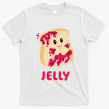 Couple Matching Jelly & Peanut Butter Halloween T-Shirt - White