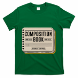 Composition Notebook Costume T-Shirt - Green