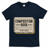Composition Notebook Costume T-Shirt - Navy
