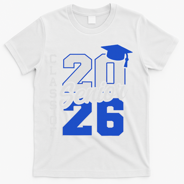 Class Of 2026 Senior 2026 Back To School 2025 Graduation T-Shirt - White