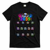 Class Of 2039 Grow With Me Kindergarten 12th Grade T-Shirt - Black