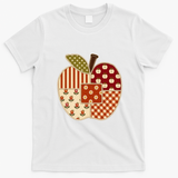 Cute Preppy Apples Back To School Teacher Student Gift T-Shirt - White