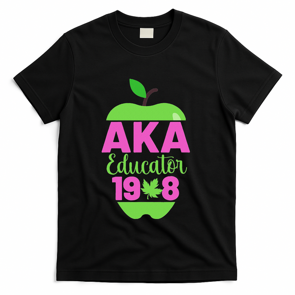 Cute Pretty Educators And Teacher Funny A.K.A Educator Student T-Shirt - Black