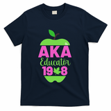 Cute Pretty Educators And Teacher Funny A.K.A Educator Student T-Shirt - Navy