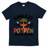 Coolest Pumpkin In The Patch Halloween T-Shirt - Navy