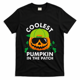 Coolest Pumpkin In The Patch Pumpkin Halloween T-Shirt - Black