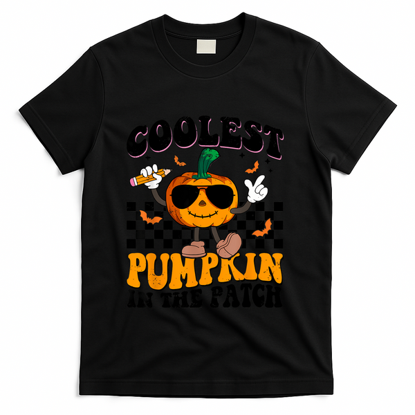 Coolest Pumpkin In The Patch T-Shirt - Black