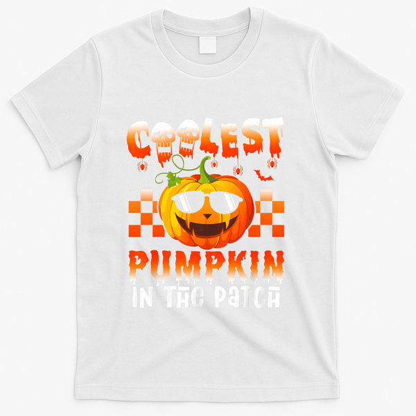 Coolest Pumpkin In The Patch Halloween Gift T-Shirt - White