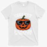 Coolest Pumpkin In The Patch Halloween Great Gift T-Shirt - White