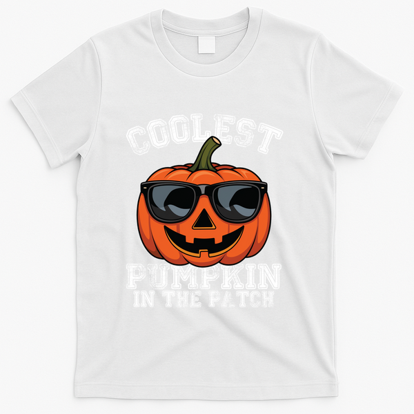 Coolest Pumpkin In The Patch Halloween Great Gift T-Shirt - White