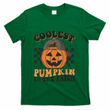 Coolest Pumpkin In The Patch Halloween Funny Gift T-Shirt - Green