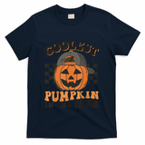 Coolest Pumpkin In The Patch Halloween Funny Gift T-Shirt - Navy