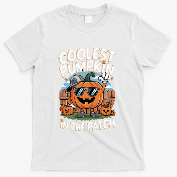 Coolest Pumpkin In The Patch Cute Gift T-Shirt - White