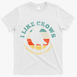 Crow Raven Funny Vintage Gift T-Shirt - White