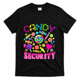 Candy Security Candyland Costume Teens Adult T-Shirt - Black