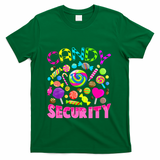 Candy Security Candyland Costume Teens Adult T-Shirt - Green