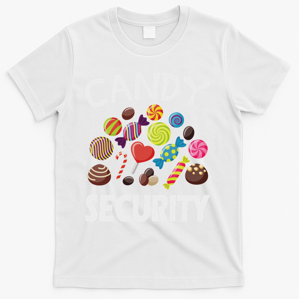 Candy Security Halloween Costume Party T-Shirt - White