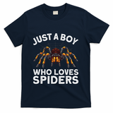 Cute Spider Spider Web Tarantula Arachnid T-Shirt - Navy
