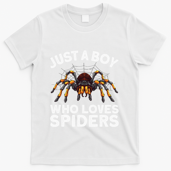 Cute Spider Spider Web Tarantula Arachnid T-Shirt - White