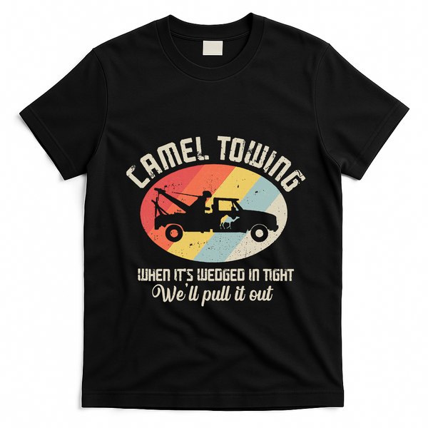 Camel Towing Halloween Retro T-Shirt - Black