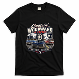 Cruisin' Woodward 2026 D Detroit To Pontiac T-Shirt - Black