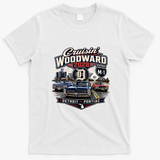 Cruisin' Woodward 2026 D Detroit To Pontiac T-Shirt - White