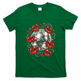 Disco Ball Kissing Lips 80s Retro Party T-Shirt - Irish Green