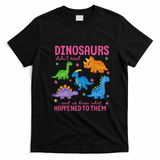 Dinosaurs Didn’t Read T-Shirt - Black