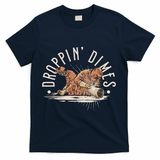 Droppin Dimes Skeleton Welding Humor T-Shirt - Navy