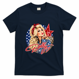 Dolly Forever In Our Hearts Memorial Tribute Country Music Front & Back T-Shirt - Navy Blue