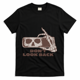 DonT Look Back Skeleton Car Mirror Transparent T-Shirt - Black