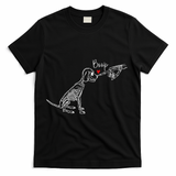 Dog Skeleton Boop Dog Funny Halloween Cool Gift T-Shirt - Black