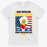 Donald Trump Make Greenland Great Again Greenland Deal 2026 T-Shirt - White