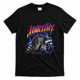 Epic Jimothy Raccoon Lighting Retro T-Shirt - Black