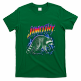 Epic Jimothy Raccoon Lighting Retro T-Shirt - Irish Green