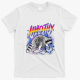 Epic Jimothy Raccoon Lighting Retro T-Shirt - White