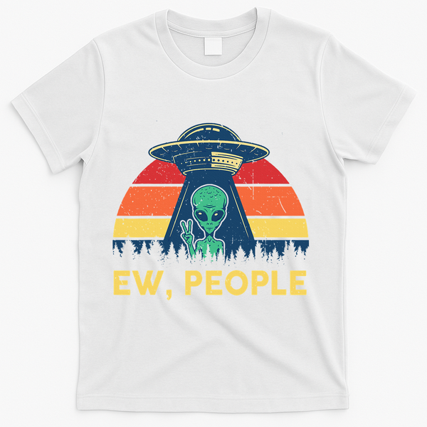 Ew People  Ufo Alien Costume T-Shirt - White