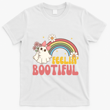 Feeling Bootiful Cute Retro Ghost Halloween T-Shirt - White