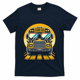 Funny Bus With Sunglasses School Bus Driver Back To School Funny Gift T-Shirt - Navy
