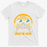 Funny Bus With Sunglasses School Bus Driver Back To School Funny Gift T-Shirt - White