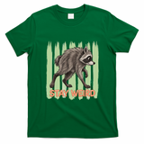 Funny Cute Jimothy The Raccoon Stay Weird T-Shirt - Irish Green