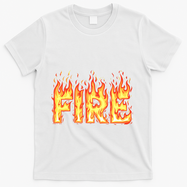 Fire Flame Fire And Ice Costume T-Shirt - White