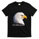 Fly Free Jackie Bald Eagle T-Shirt - Black