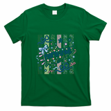 Fourth Grade Floral Print Fun Back To School Vintage Retro T-Shirt - Irish Green
