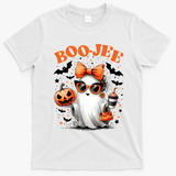 Funny Halloween Boojee Cute Ghost T-Shirt - White