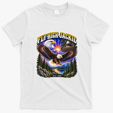 Fly High Jackie Big Bear Lake Bald Eagle Memorial T-Shirt - White